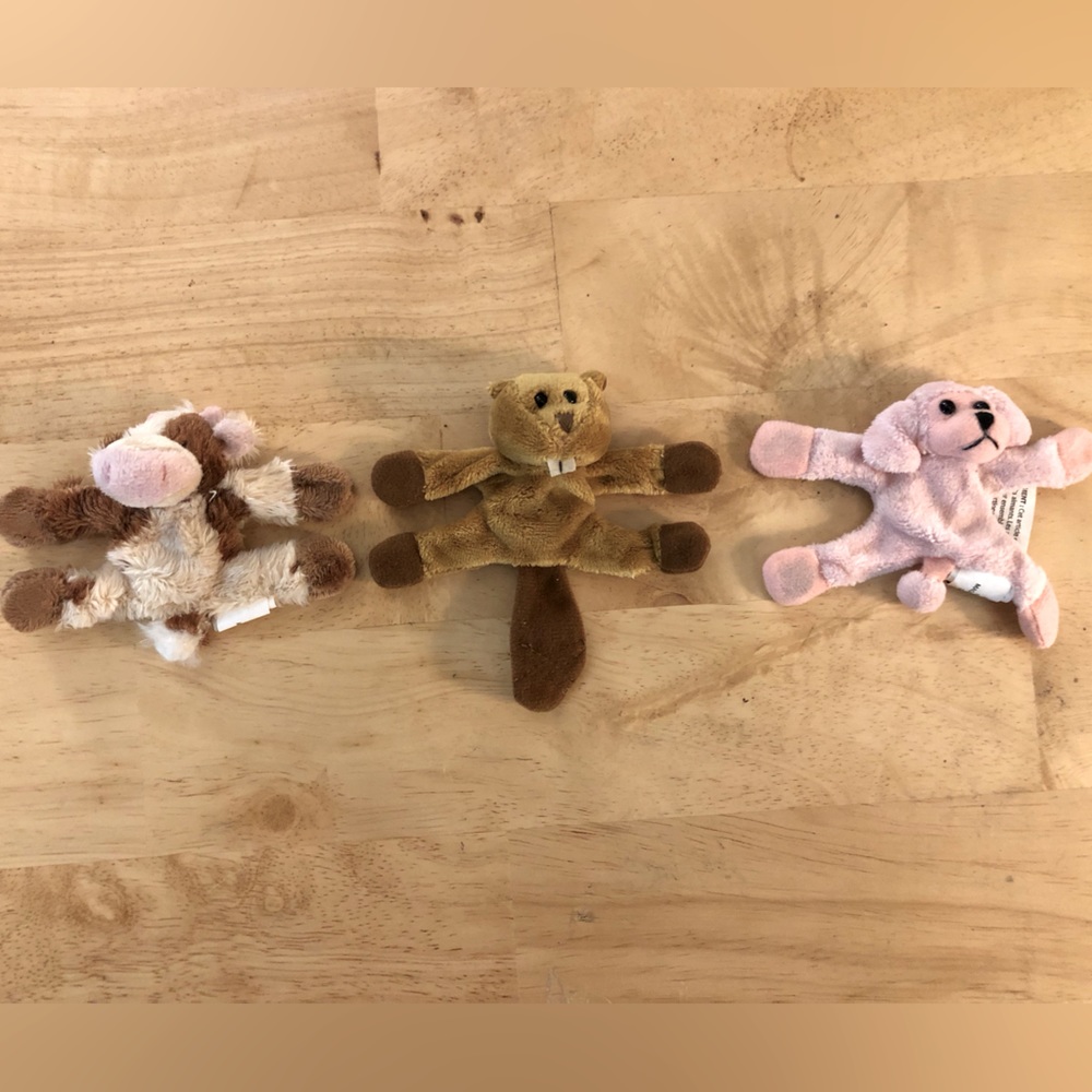 Set of 3 Ganz Animal Magnet Mates
